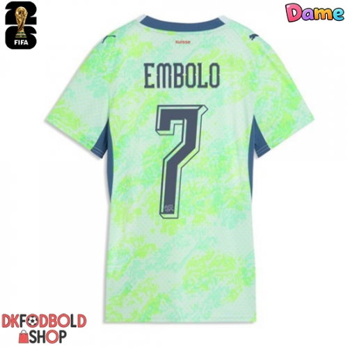 Schweiz Breel Embolo #7 Udebanetrøje Dame VM 2026 Kort ærmer